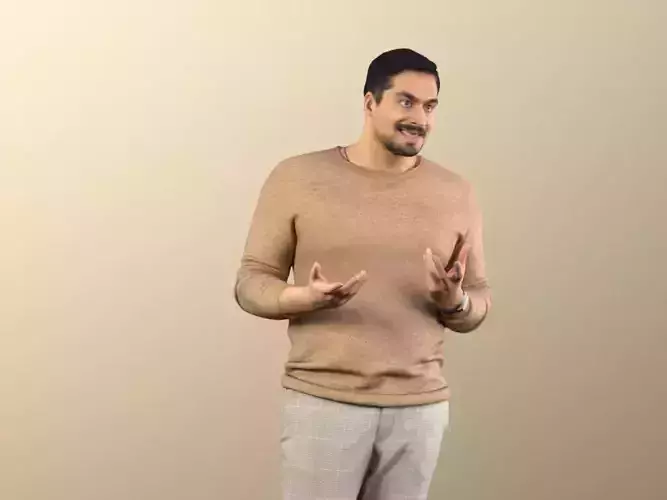 Sahir 11012 - Man standing casual explaining pullover