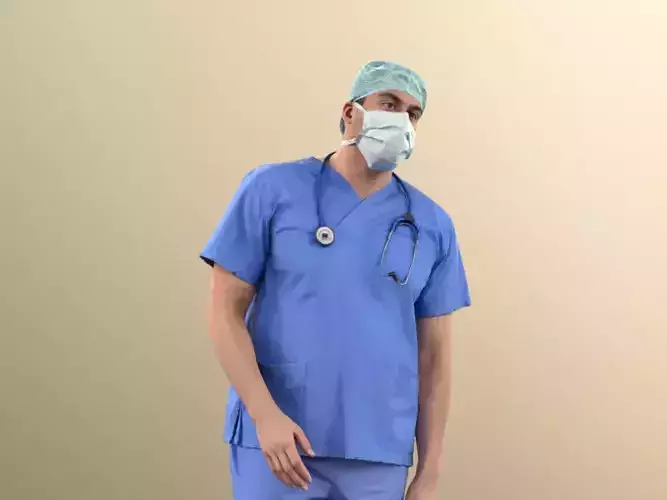 Sahir 11028 - Medical Doctor standing paramedic health