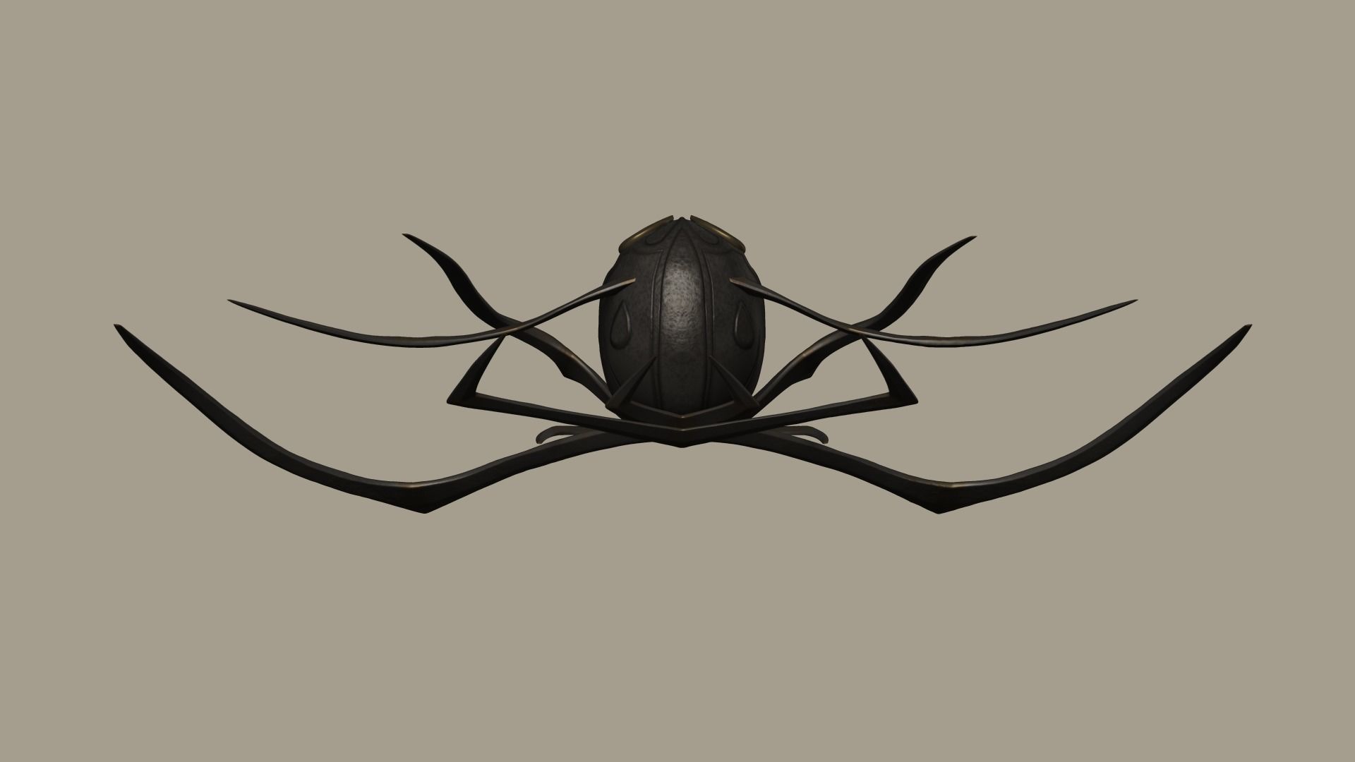 Hela Helmet - Character Design - Marvel Thor Ragnarok Low-poly 3D model_5