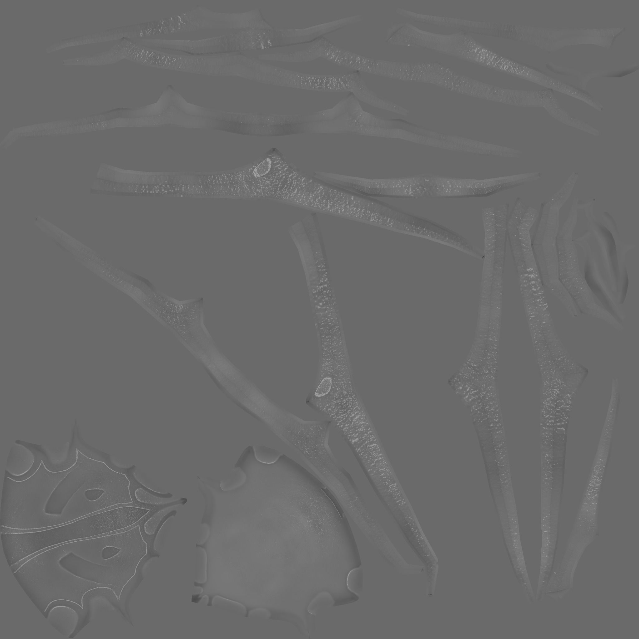 Hela Helmet - Character Design - Marvel Thor Ragnarok Low-poly 3D model_19