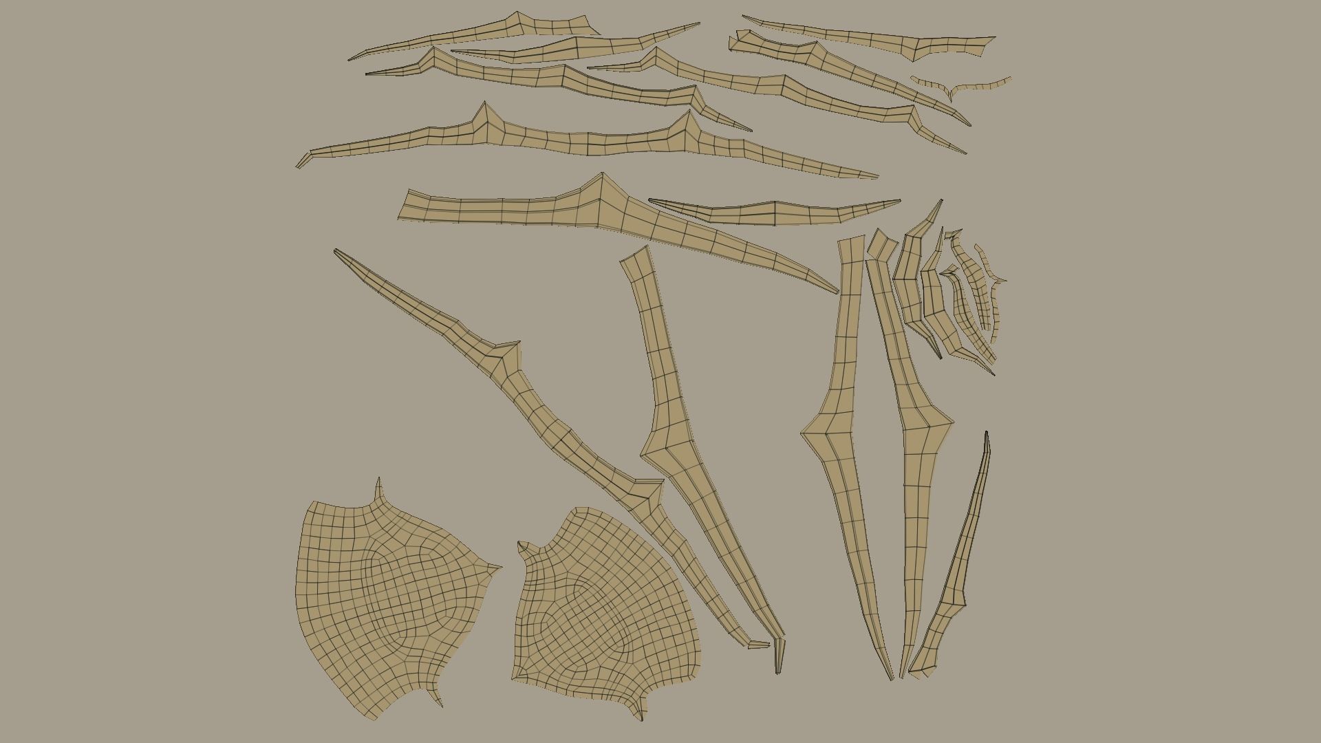 Hela Helmet - Character Design - Marvel Thor Ragnarok Low-poly 3D model_15