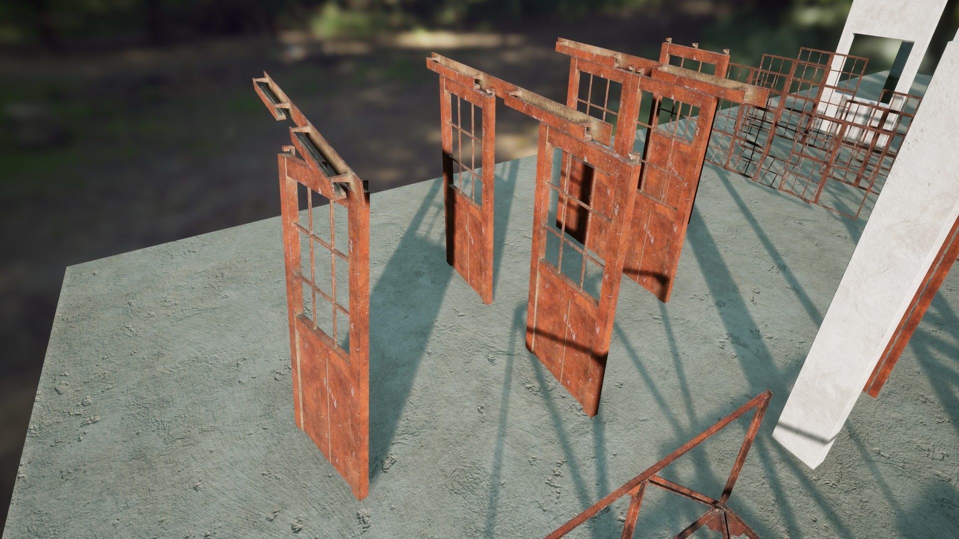 Modular Old Power Plant - 65 Modular Assets Pack Low-poly 3D model_18