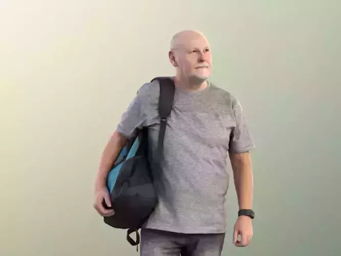 Phil 11325 - Old Man bald and beard casual bag beach