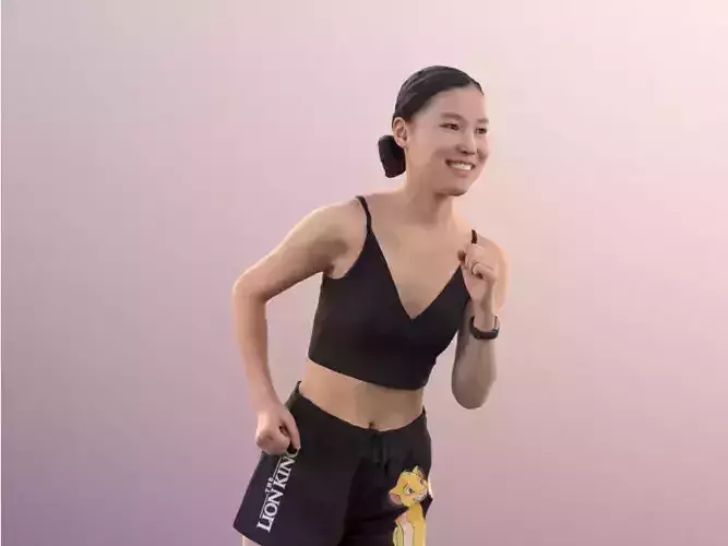 Anita 11360 - Sporty Asian Girl Jogging Fitness 