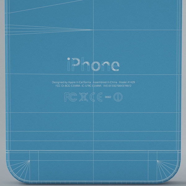 Apple iPhone 5s Space Grey 3D model_23