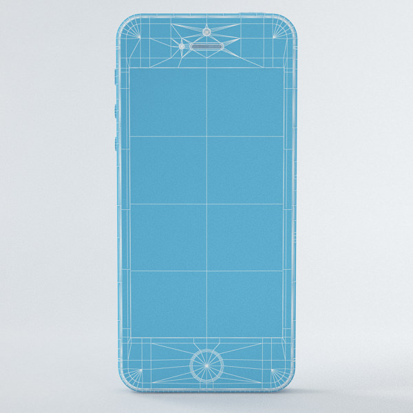 Apple iPhone 5s Space Grey 3D model_1