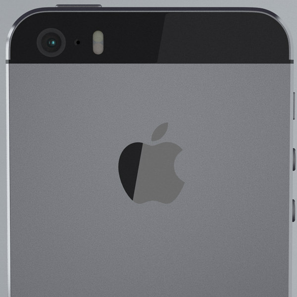 Apple iPhone 5s Space Grey 3D model_24