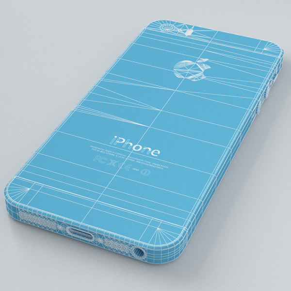 Apple iPhone 5s Space Grey 3D model_33