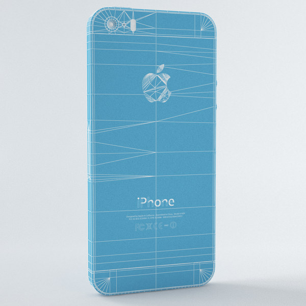 Apple iPhone 5s Space Grey 3D model_11