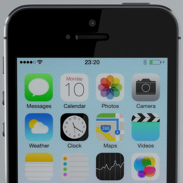 Apple iPhone 5s Space Grey 3D model_18
