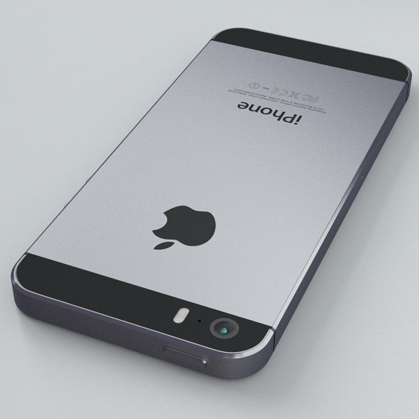 Apple iPhone 5s Space Grey 3D model_30