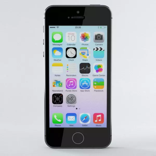 Apple iPhone 5s Space Grey 3D model_0