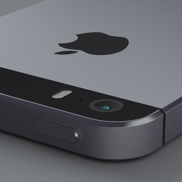 Apple iPhone 5s Space Grey 3D model_36