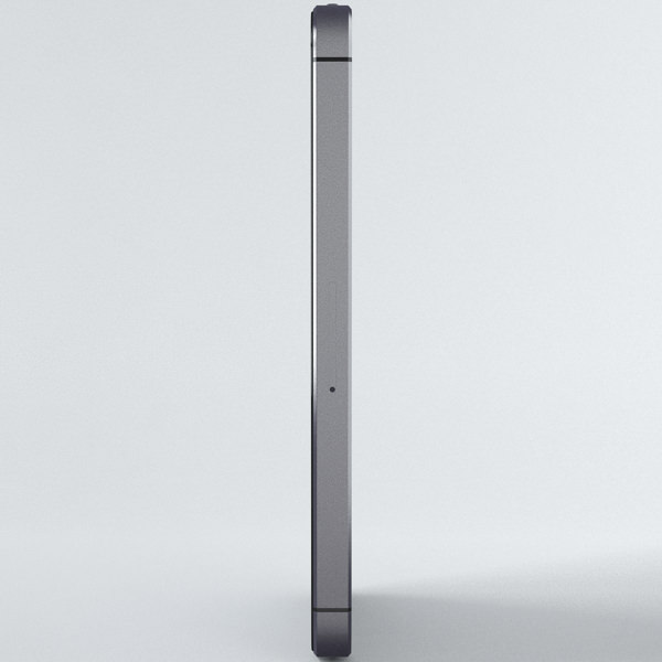 Apple iPhone 5s Space Grey 3D model_14