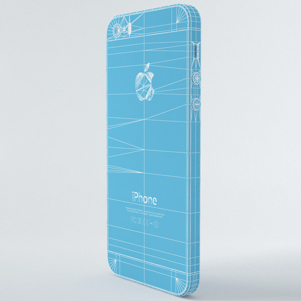 Apple iPhone 5s Space Grey 3D model_7