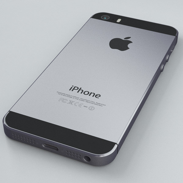 Apple iPhone 5s Space Grey 3D model_32