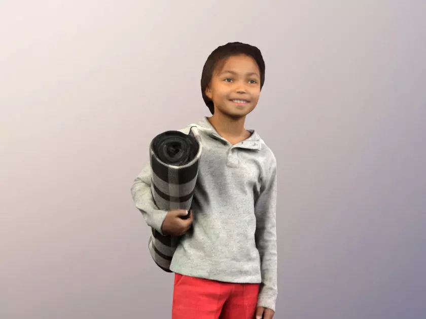 Zachary 11458 - Boy Beach Picknick 3D model