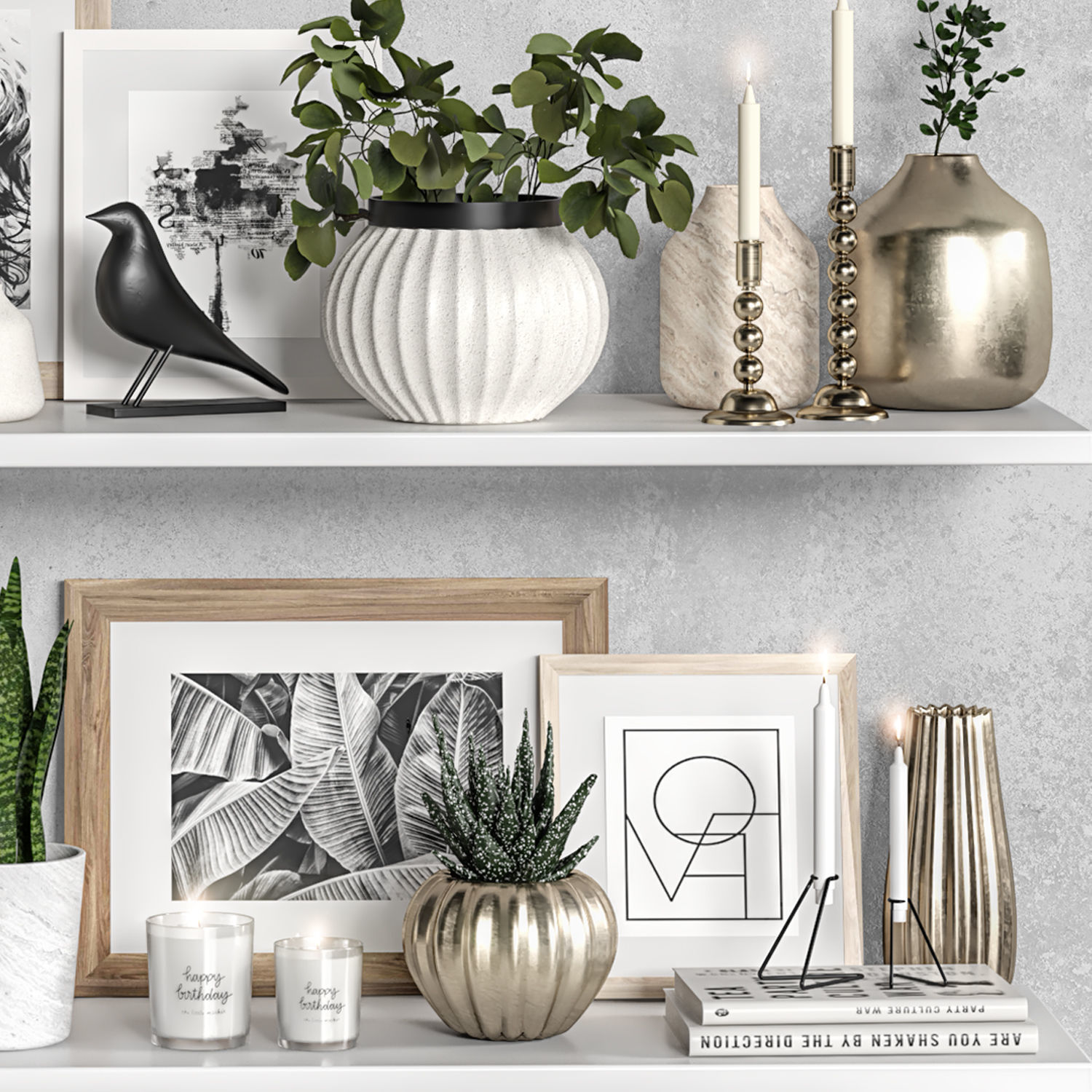 Decorative Set 11 3D model_2