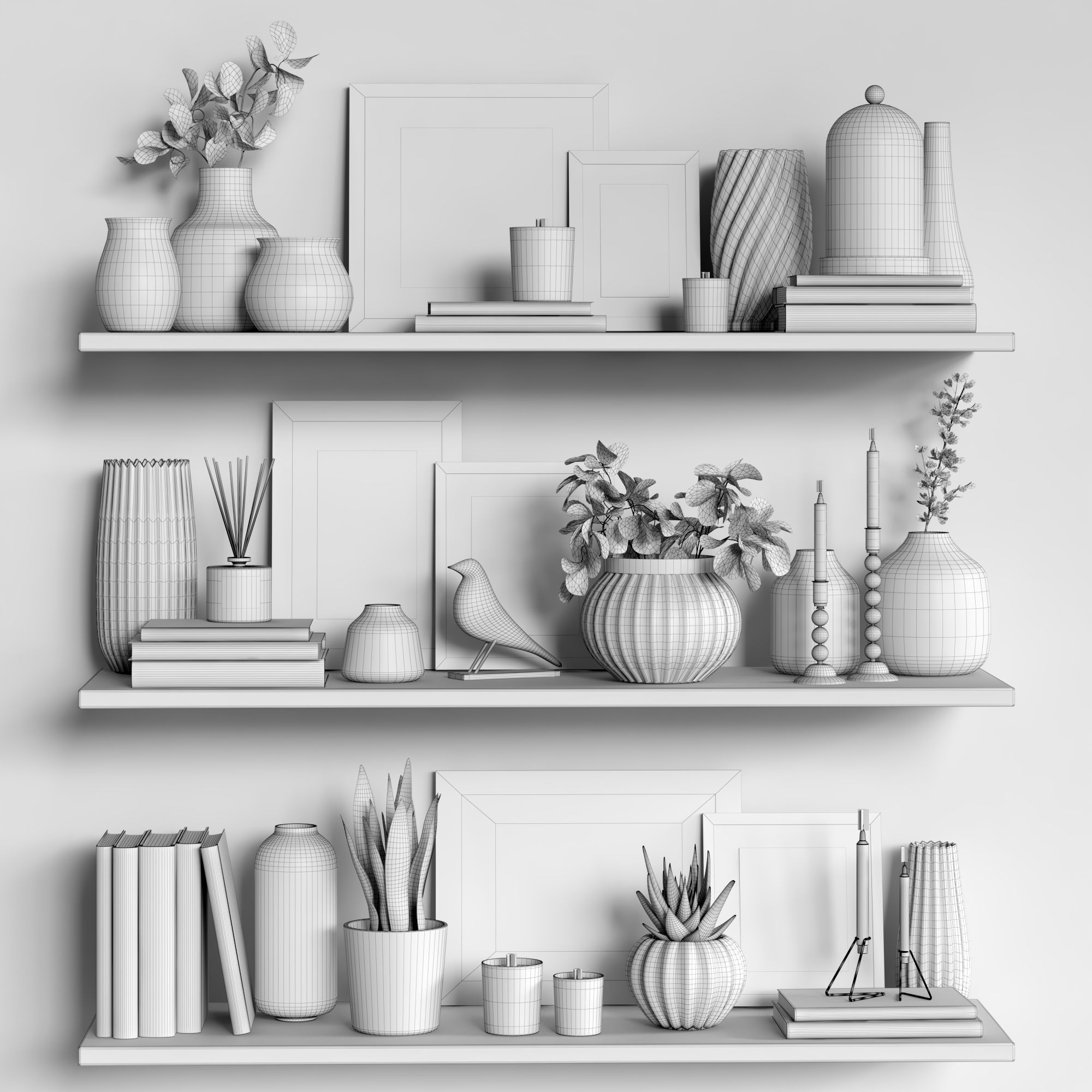 Decorative Set 11 3D model_4