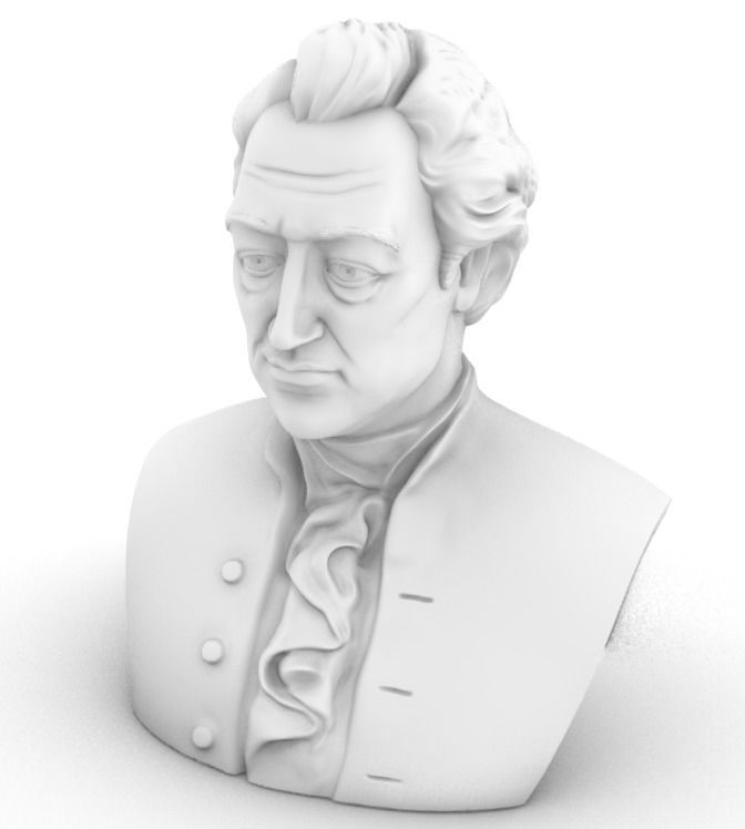 Bust of Johann Wolfgang von Goethe 3D print model_4