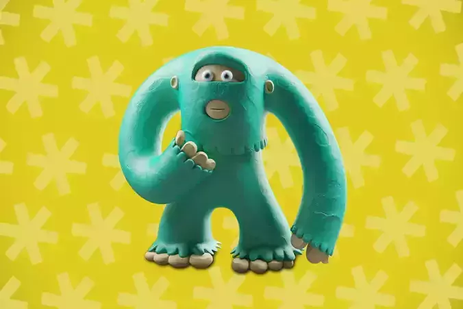 Plasticine Yeti