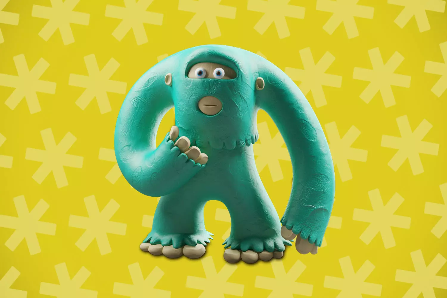 Plasticine Yeti 3D model