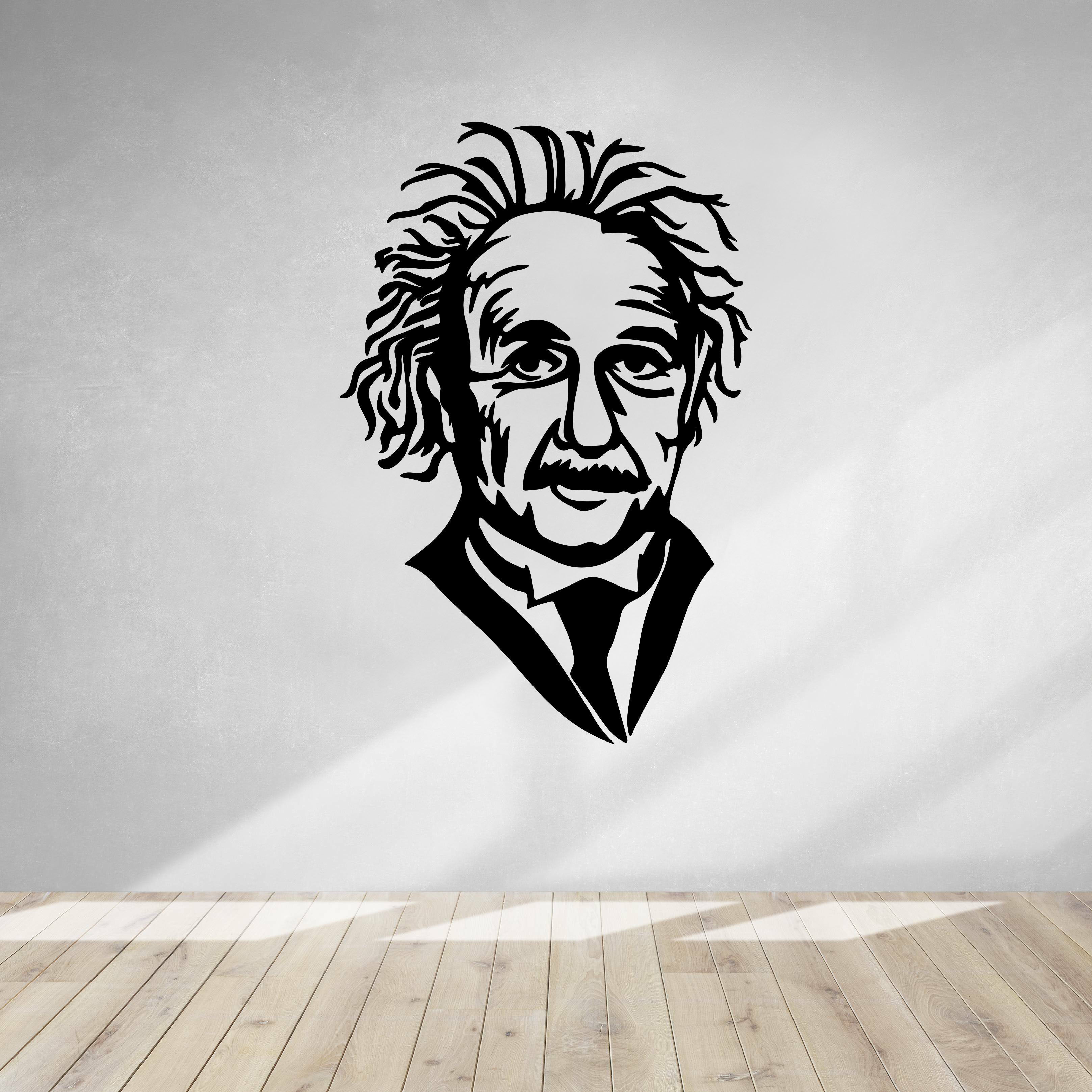 ALBERT EINSTEIN WALL SCULPTURE - 2D ART - 3D PRINT 3D print model_2