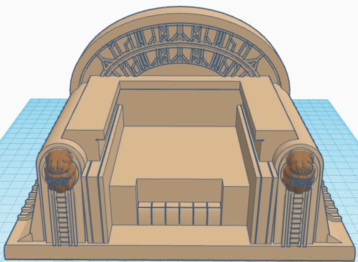 Boba Fetts Throne Black Series Scale 3D print model_5