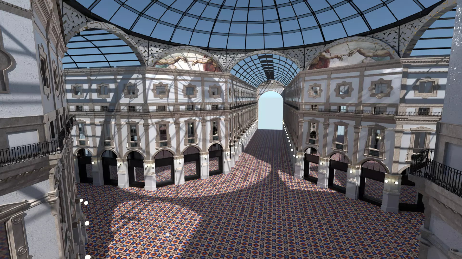 Galleria Vittorio Emanuele II 3D model_0