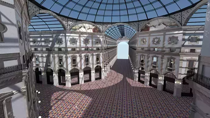 Galleria Vittorio Emanuele II 3D model