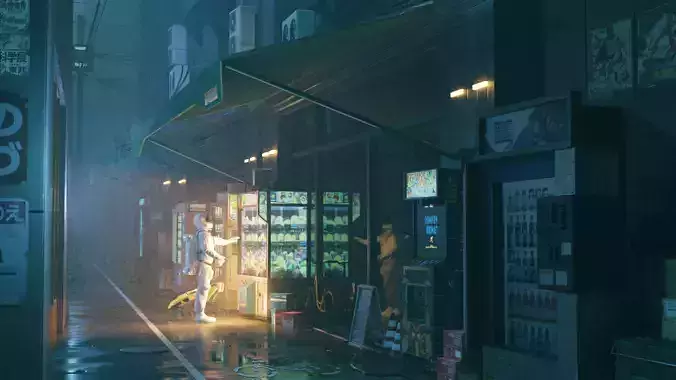 Sci-fi Vending Machine  3D model