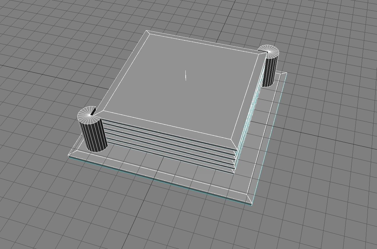 Coaster Set 3D Model 3D model_3