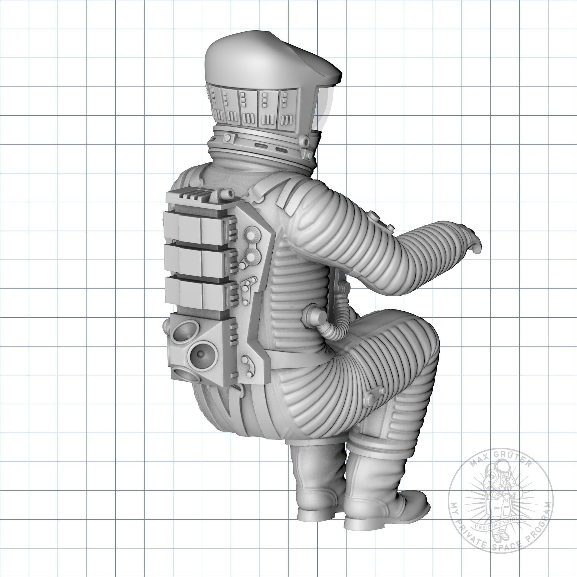 EVA Pod Pilot - 2001 A Space Odyssey  3D print model_1