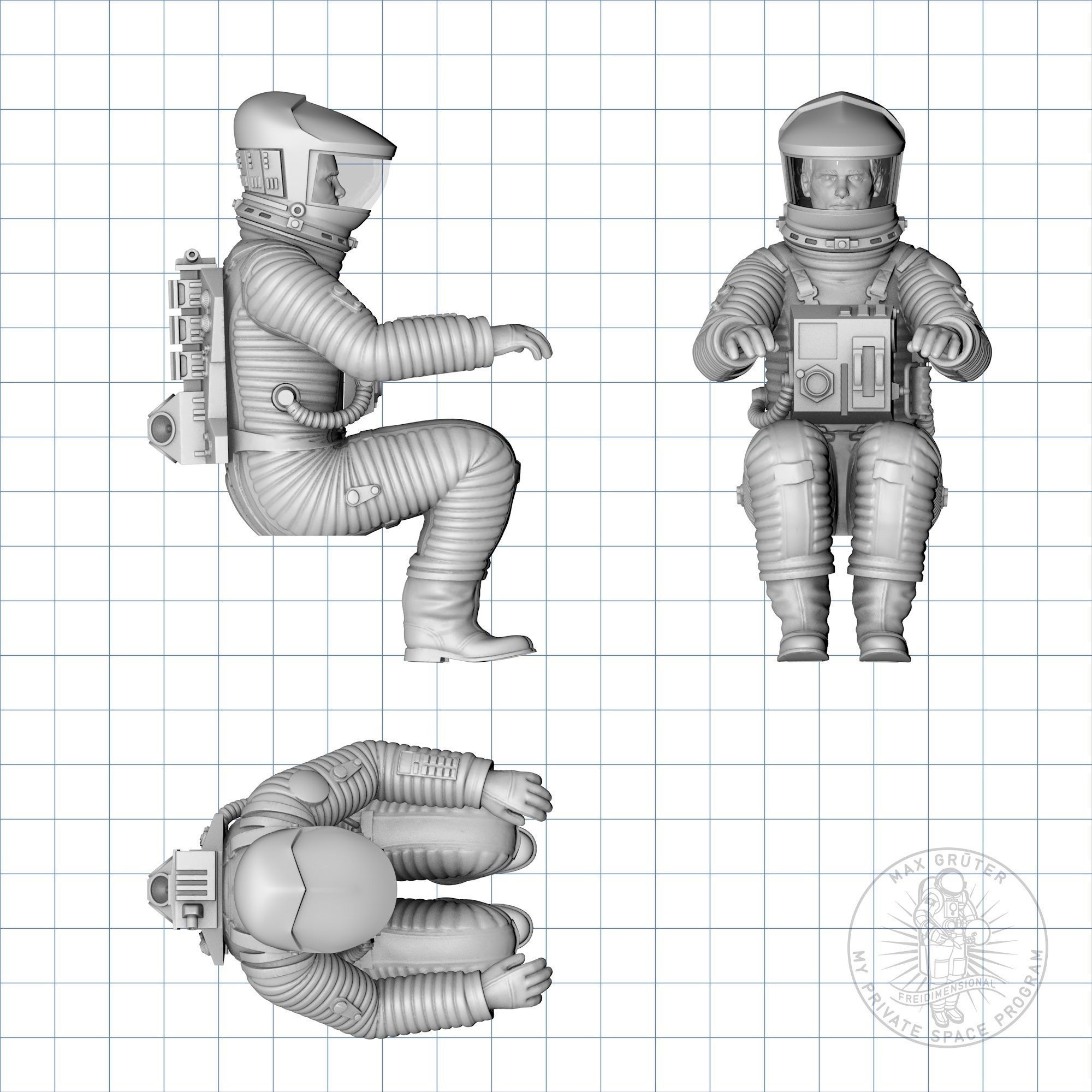 EVA Pod Pilot - 2001 A Space Odyssey  3D print model_5