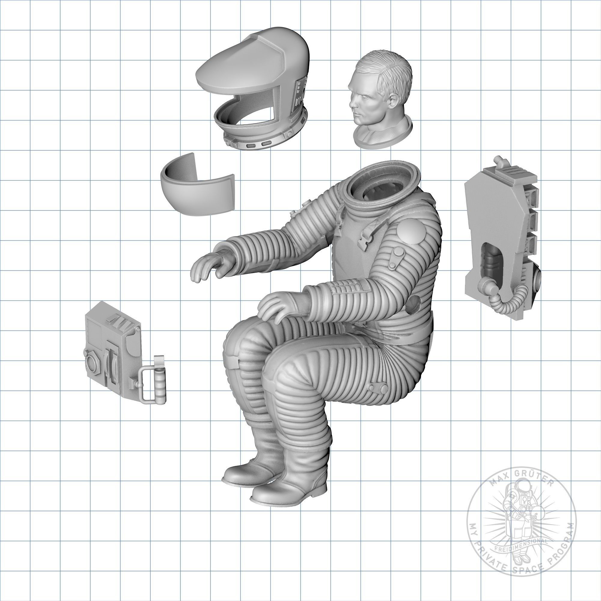 EVA Pod Pilot - 2001 A Space Odyssey  3D print model_3