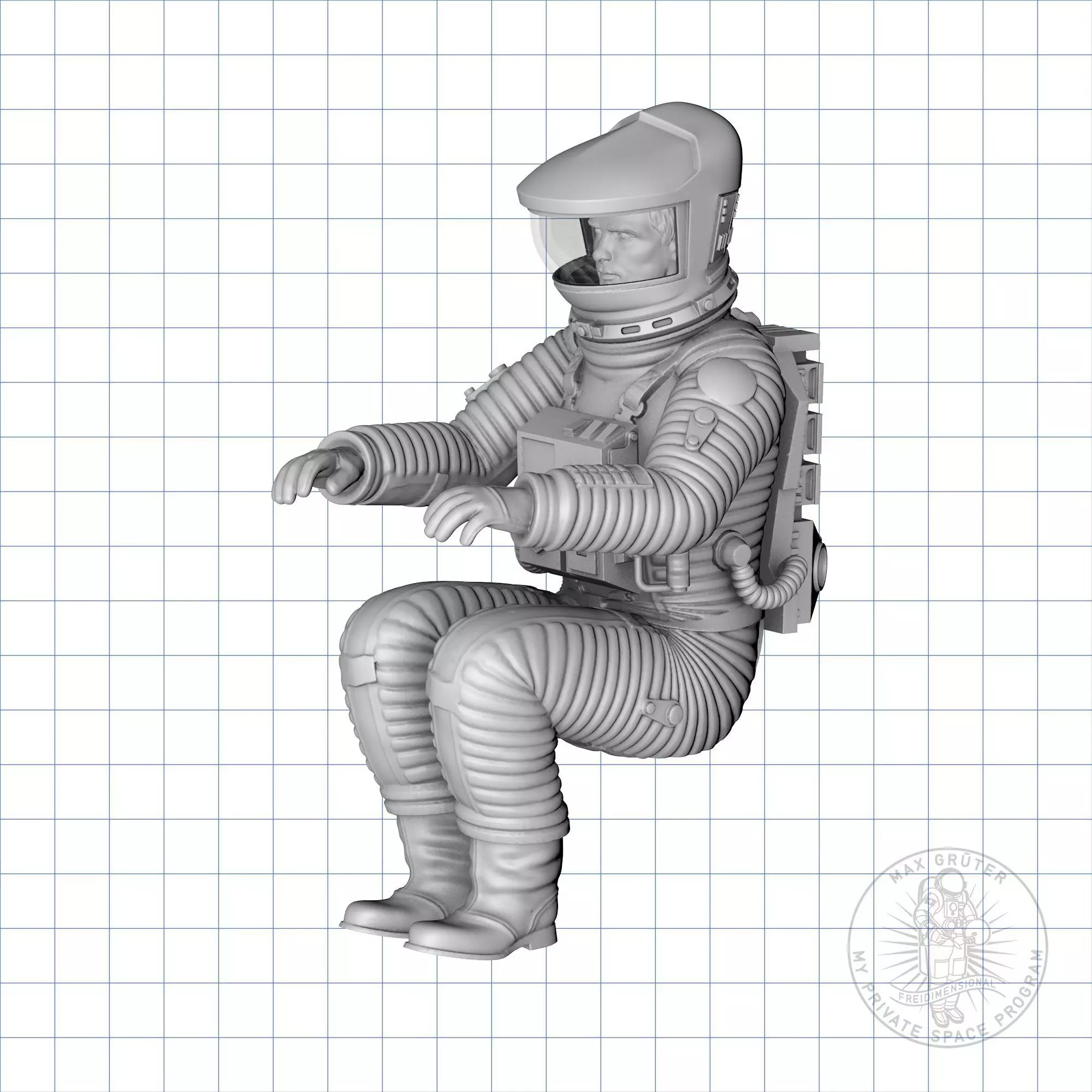EVA Pod Pilot - 2001 A Space Odyssey  3D print model_0