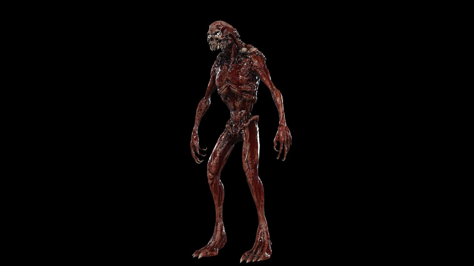 Monster Mutant 8 Low-poly 3D model_13