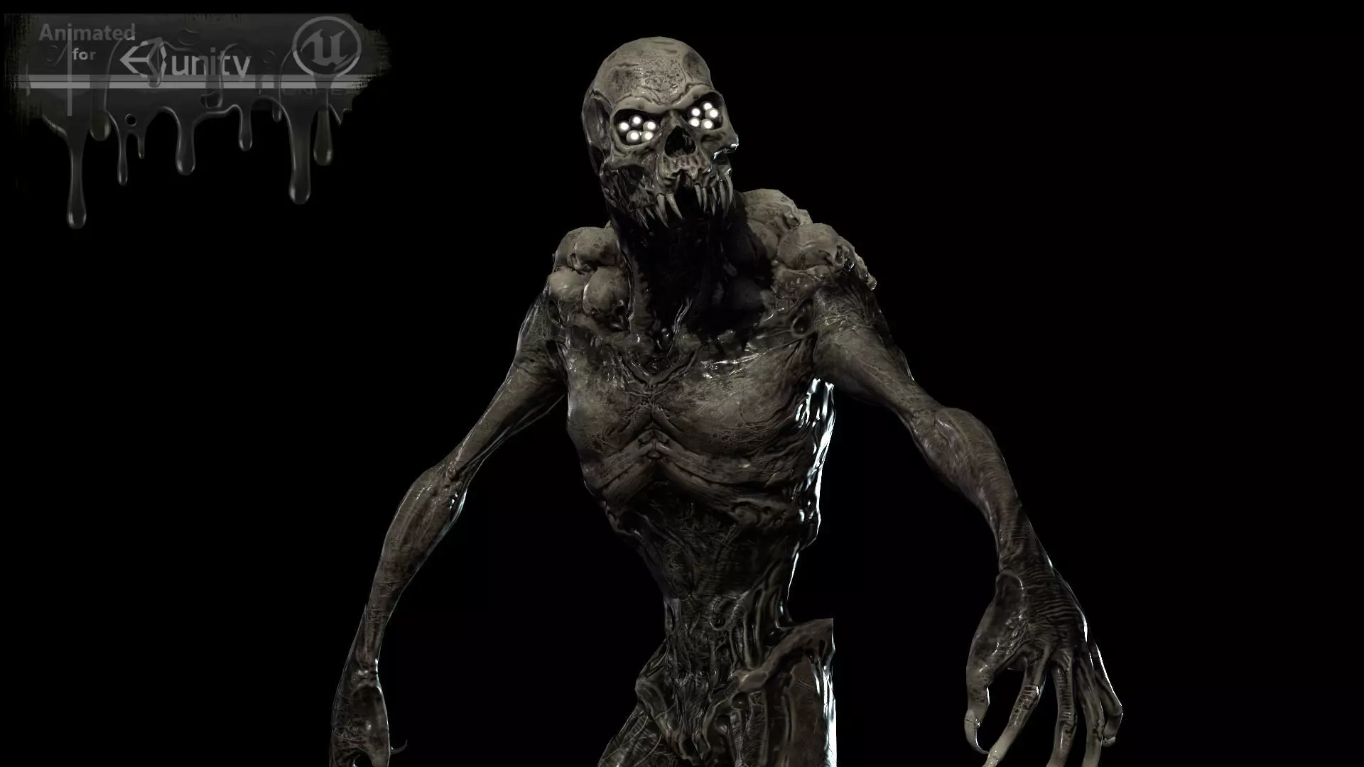 Monster Mutant 8 Low-poly 3D model_0