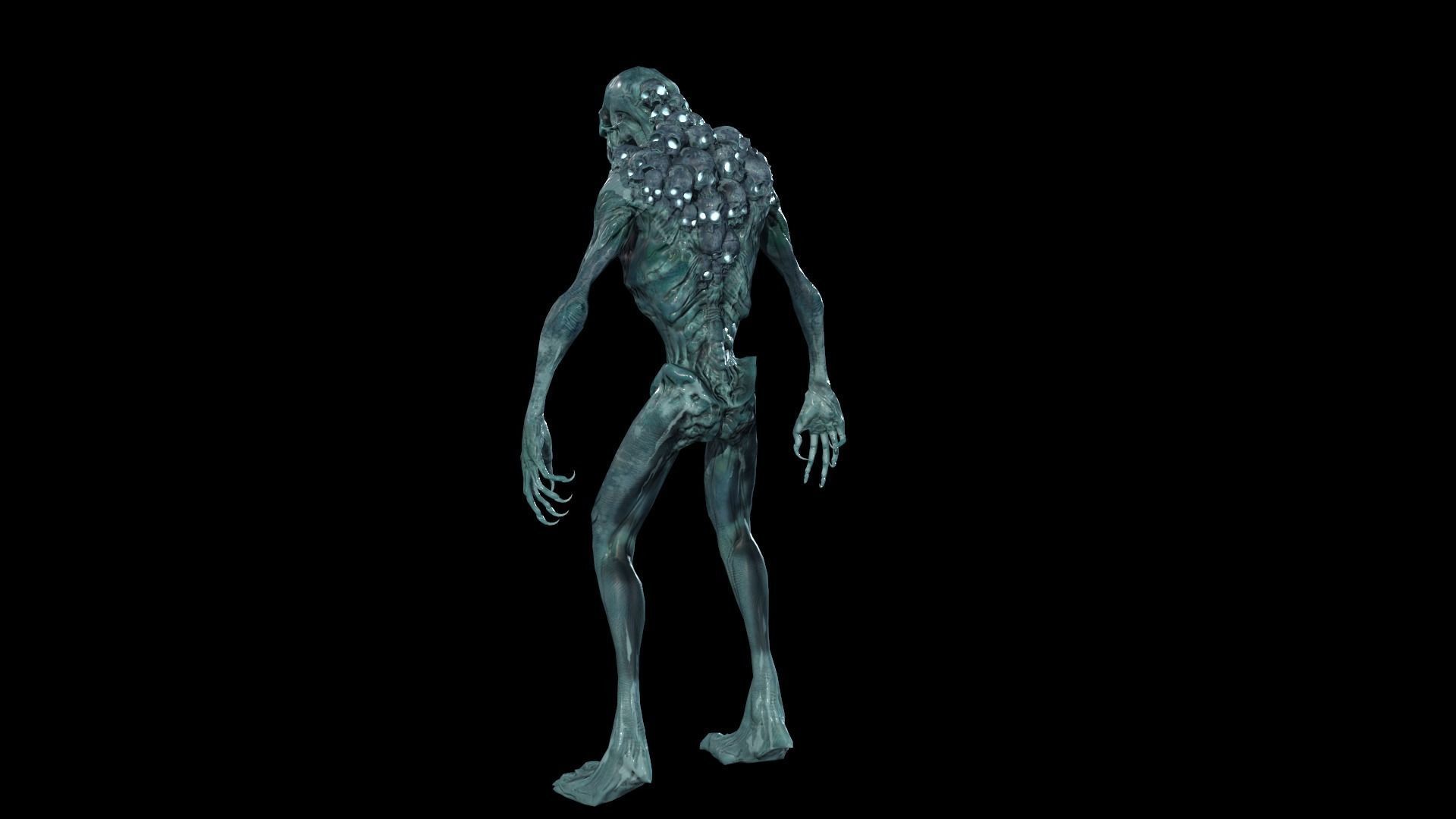 Monster Mutant 8 Low-poly 3D model_10