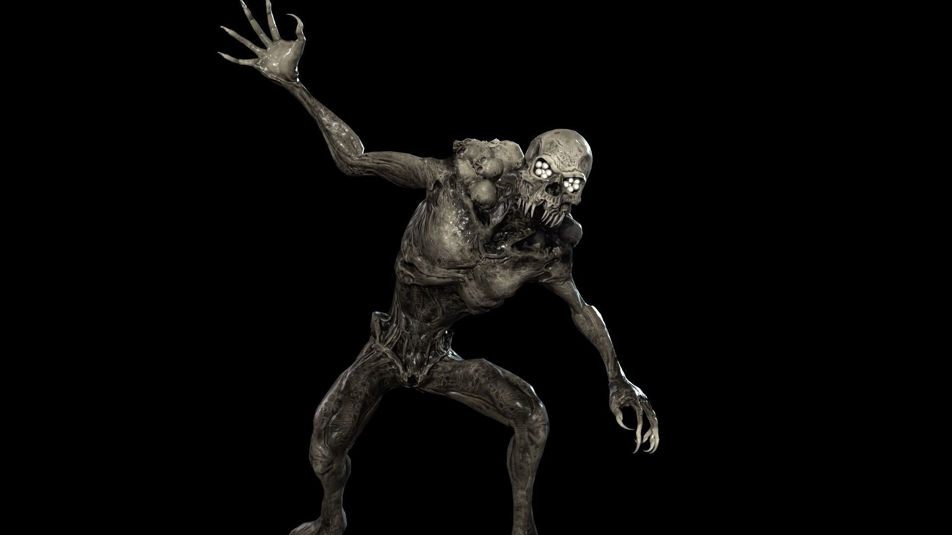 Monster Mutant 8 Low-poly 3D model_20
