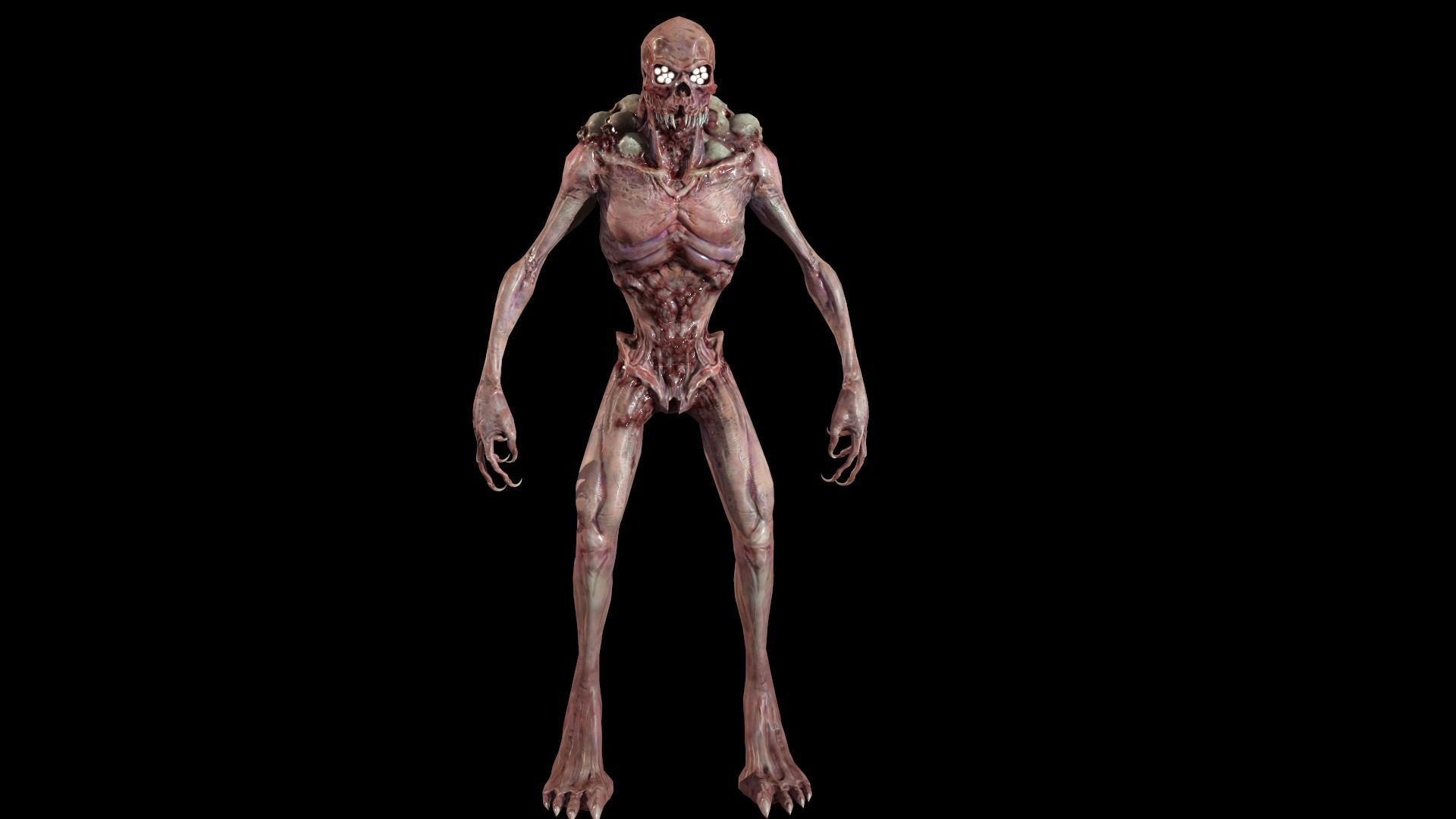 Monster Mutant 8 Low-poly 3D model_11