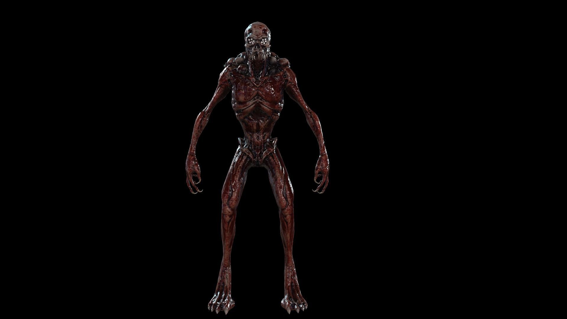 Monster Mutant 8 Low-poly 3D model_9
