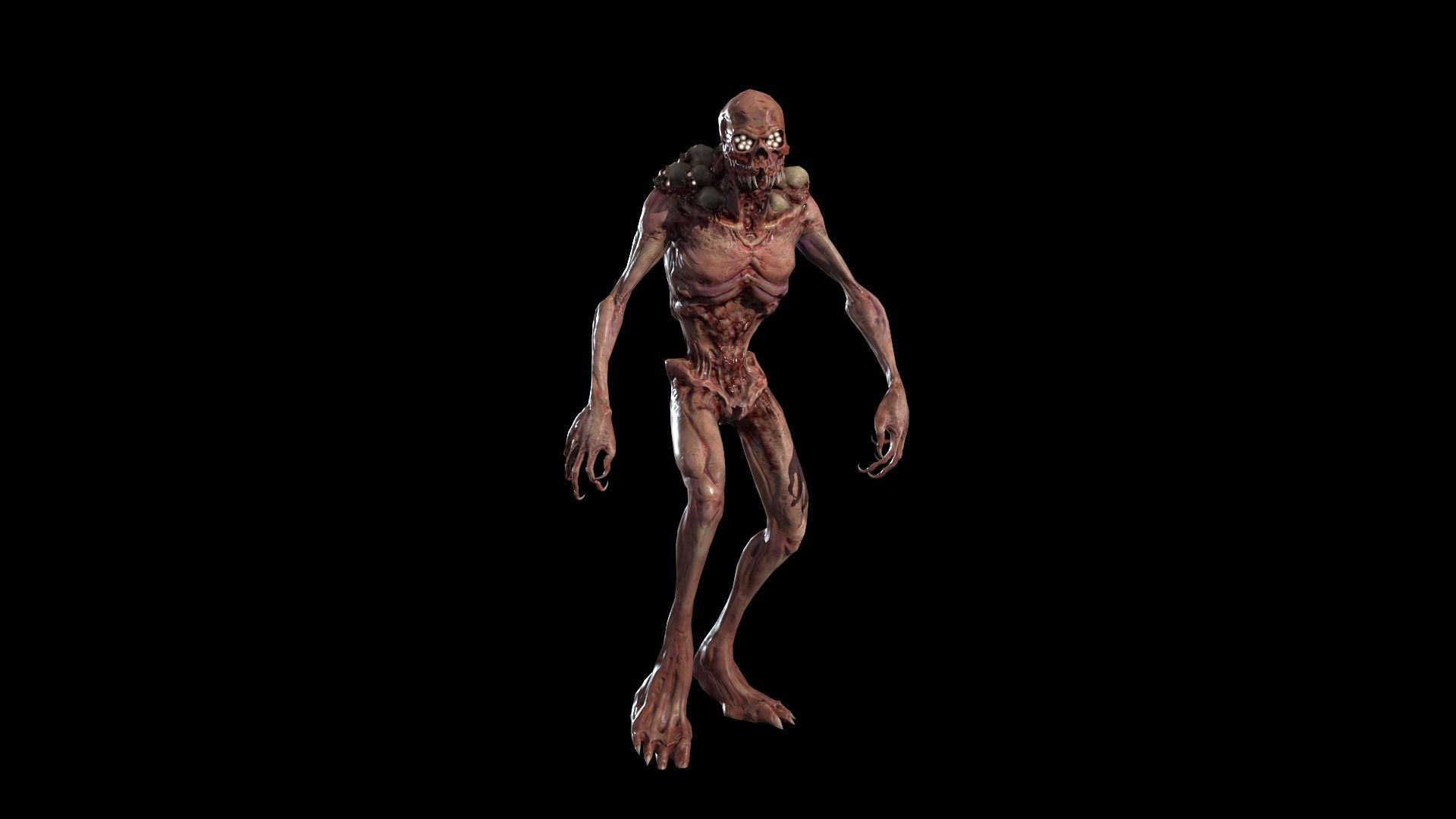 Monster Mutant 8 Low-poly 3D model_12