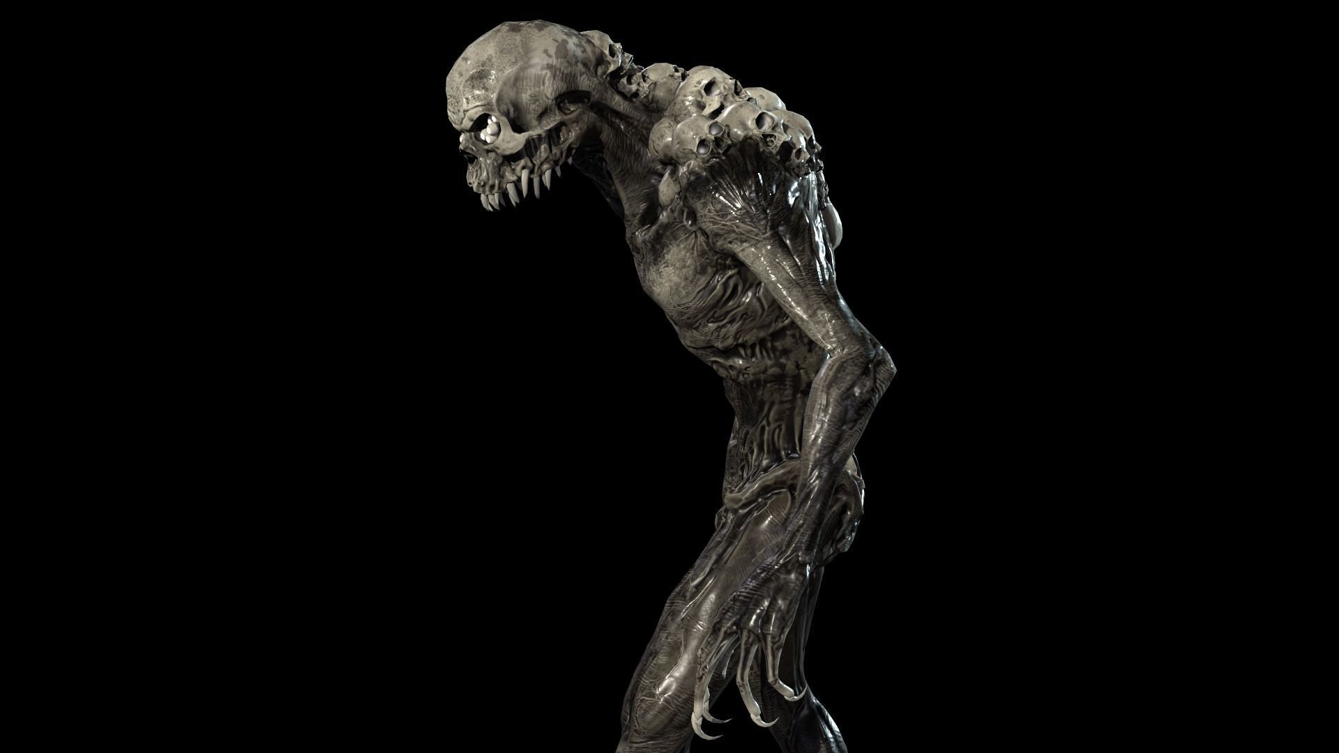 Monster Mutant 8 Low-poly 3D model_22