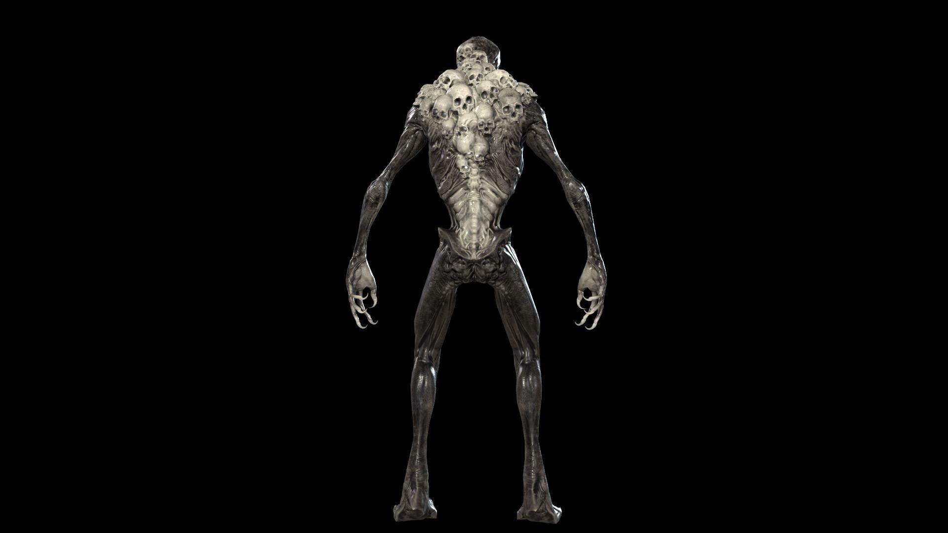 Monster Mutant 8 Low-poly 3D model_8