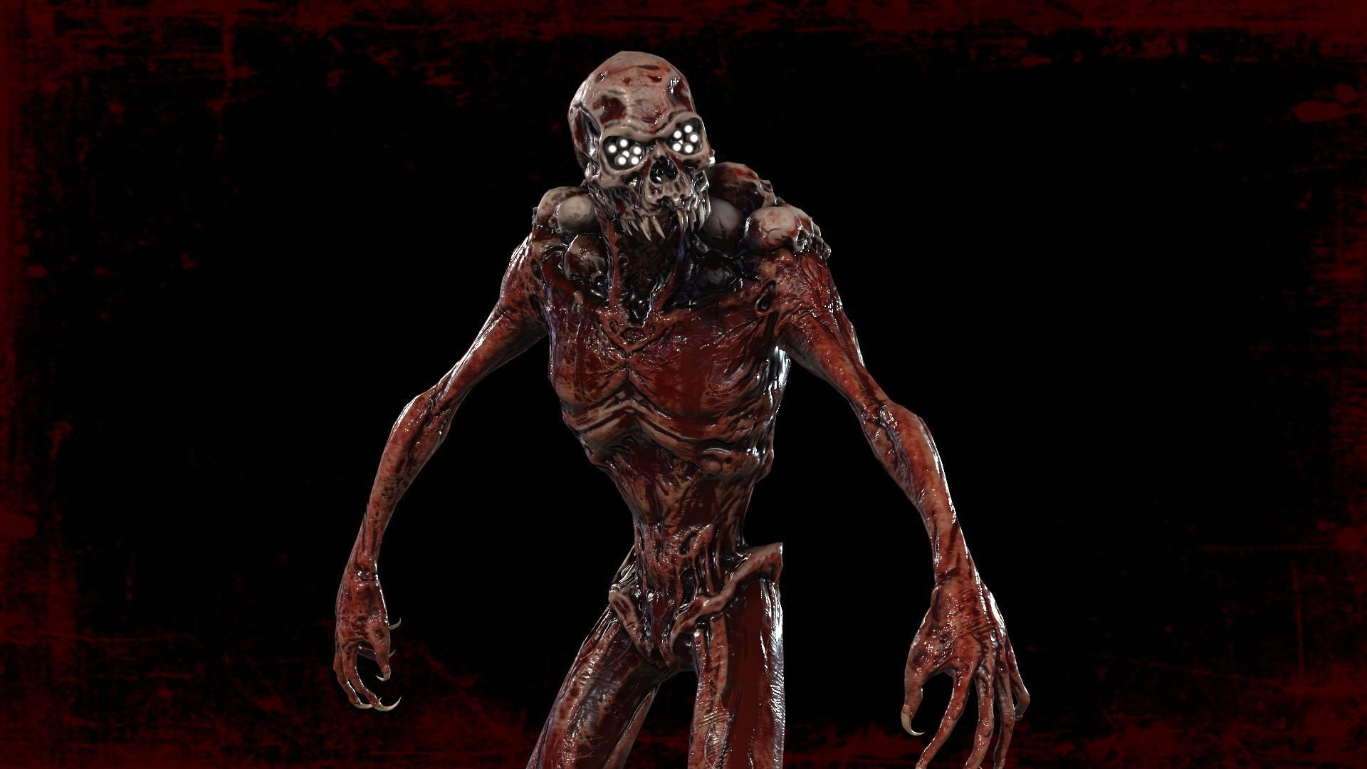 Monster Mutant 8 Low-poly 3D model_15
