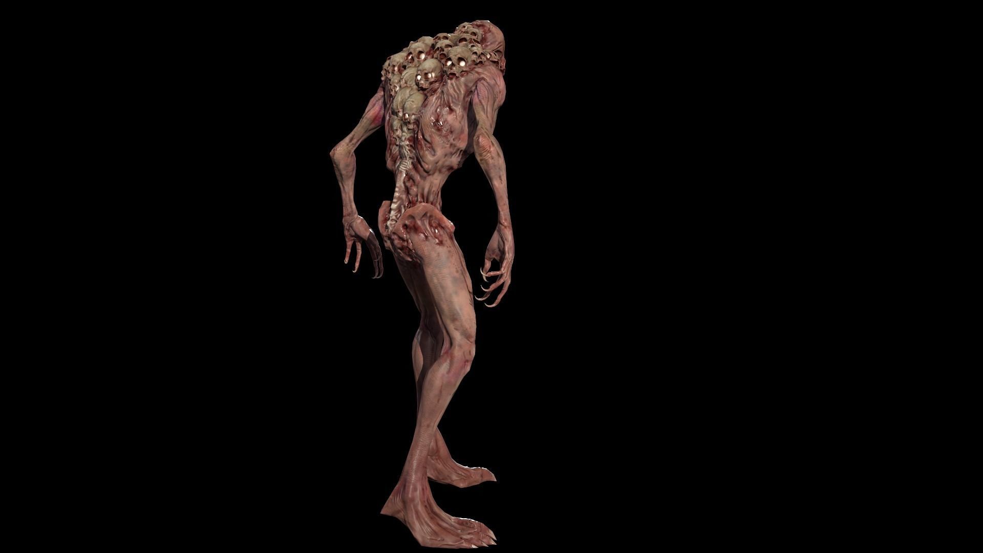 Monster Mutant 8 Low-poly 3D model_6
