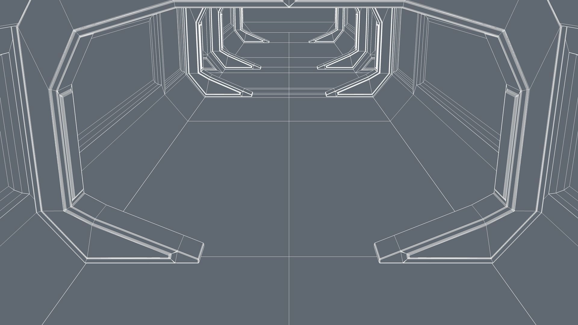 3D model Sci Fi Corridor VR / AR / low-poly | CGTrader