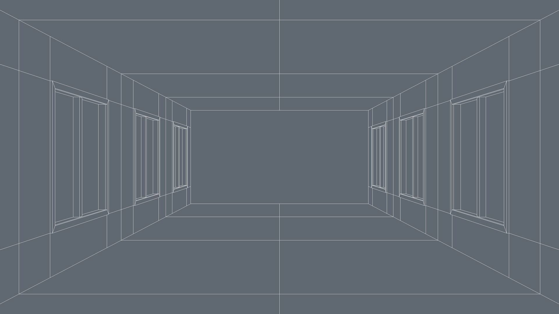 Sci Fi Corridor Low-poly 3D model_8