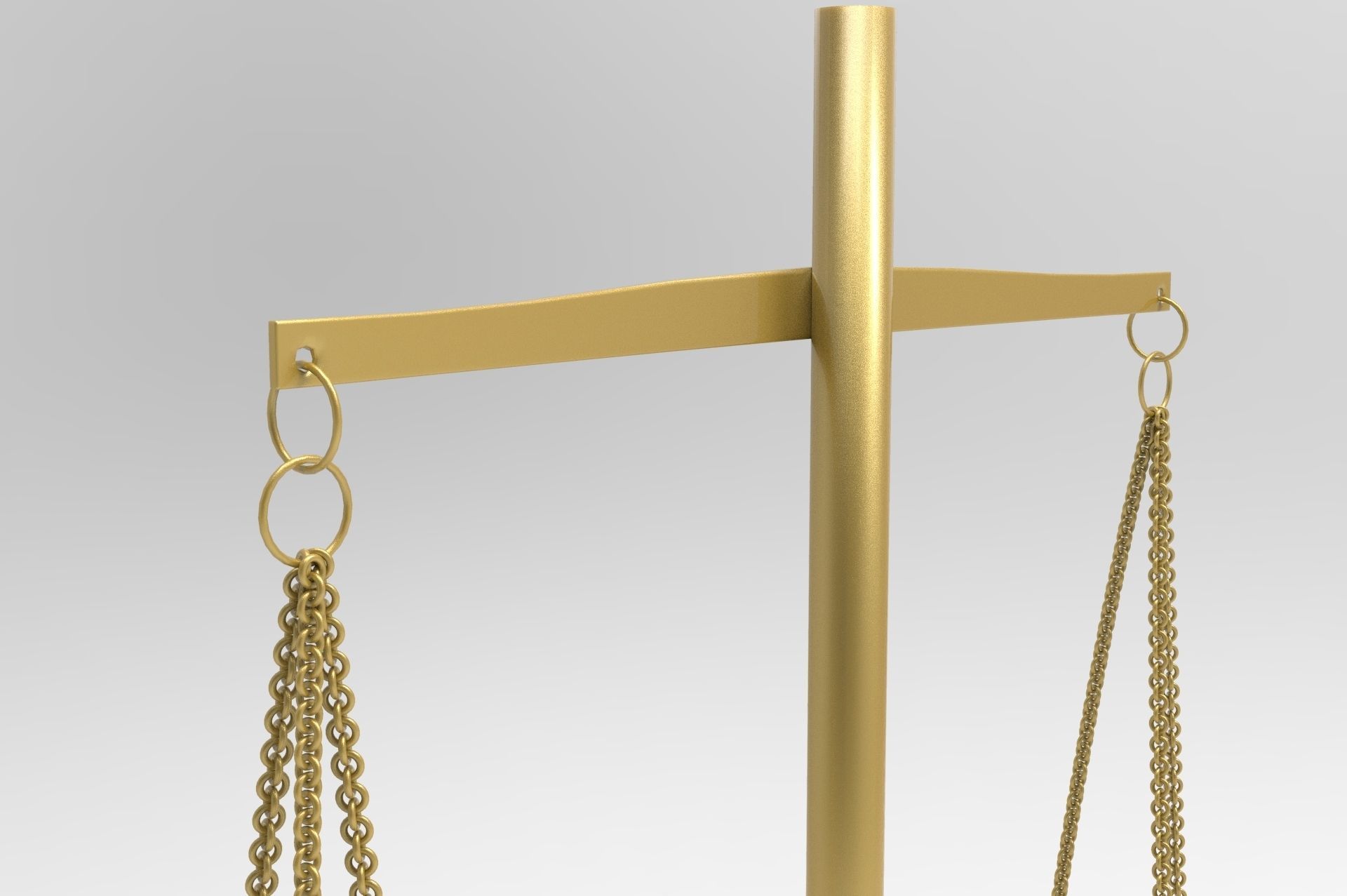 Scales of Justice Low-poly 3D model_3